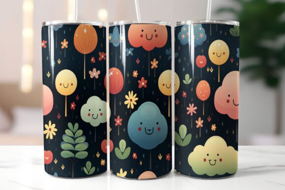Download Playful Pattern of Happy Trees - Premium Resources