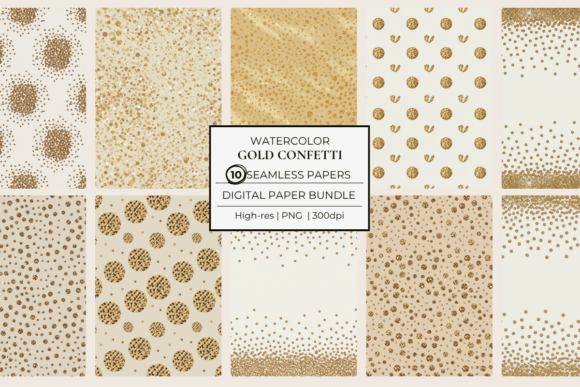 Download Gold Confetti Seamless Papers - Seamless papers Collection