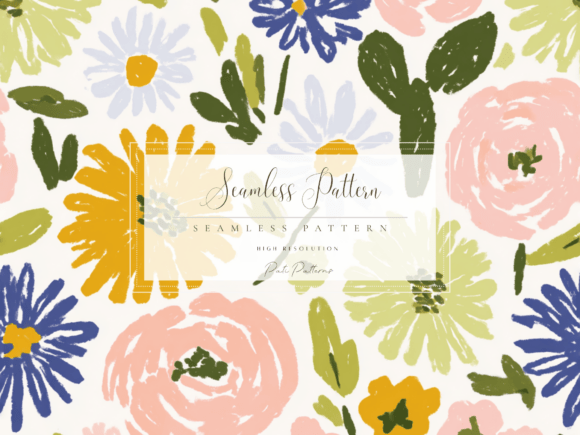 Download Vintage Retro Floral Seamless Pattern PNG - Premium Resources