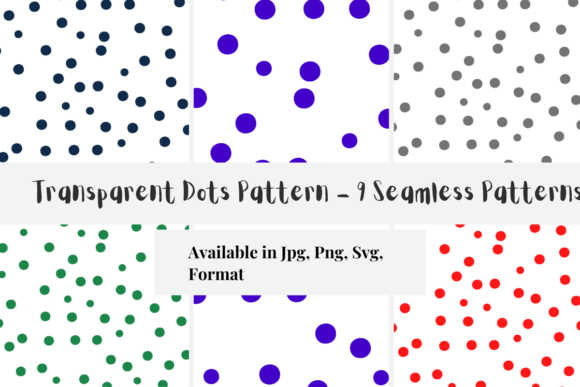 Download Modern Transparent Dots Pattern - Premium Bundle